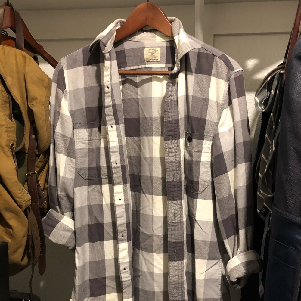 Jcrew checkered button down